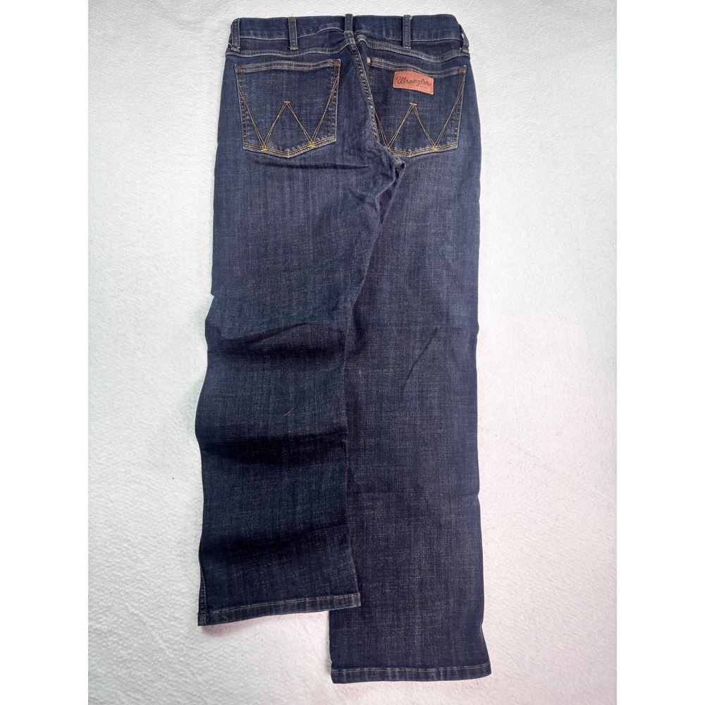 Wrangler Retro Slim Boot Jeans Mens 30x30 Dark Wash Western Cowboy Denim - Picture 8 of 9